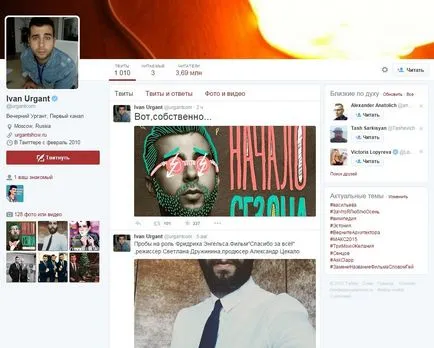 Twitter fiókot, amit