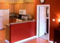 Az ajtó a konyhába, mint a