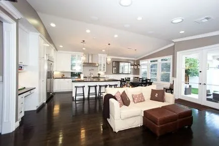 Konyha belsőépítészeti nappali