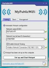 Wifi laptop hozzáférési pontként
