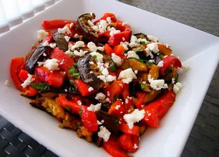 Padlizsán paradicsom paprika