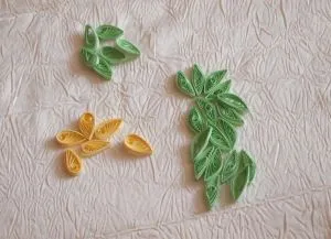 Képeslap kezüket Quilling