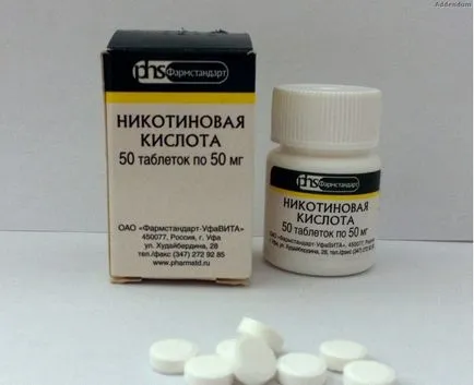 A niacin tabletta, amely A niacin tabletta, amely