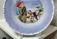 Master Class fordított decoupage lemezek Master Class fordított decoupage lemezek