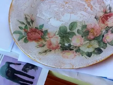 Master Class fordított decoupage lemezek