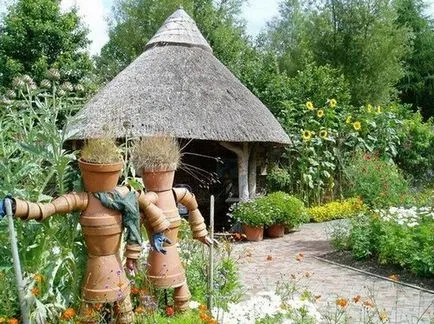 Pavilonban a kerti telek