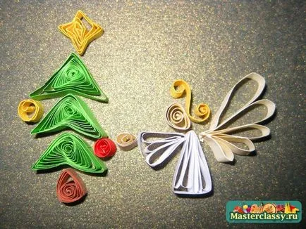 Képeslap kezüket Quilling