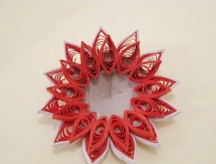 Képeslap kezüket Quilling