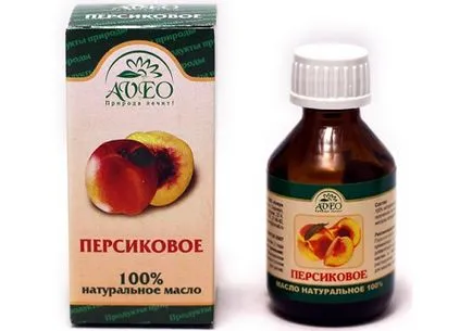Peach olaj használatára haj
