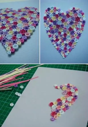 Képeslap kezüket Quilling