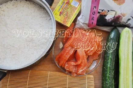 Hogyan készítsünk sushi és hengerek
