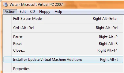 Microsoft Virtual PC, hogyan