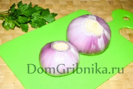 Sült csirke gombával