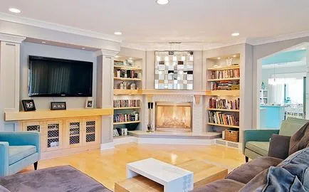10 praktikus módja annak, hogy töltse ki a sarkokban a nappali