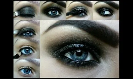 13. A legjobb smink lehetőségek Smokey jég és annak alkalmazása lépésről lépésre