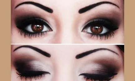 13. A legjobb smink lehetőségek Smokey jég és annak alkalmazása lépésről lépésre