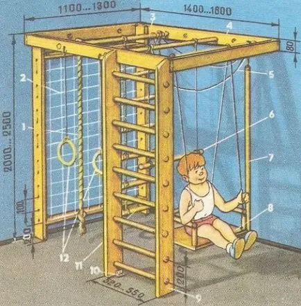 Gyermek sport sarkok kezük