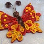 Quilling pillangó áramkör és a mester osztályt nachinayuyih (fotó)