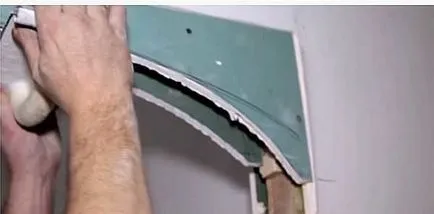 Arch készült gipszkarton kezükkel Beltéri, ajtók (gipszkarton) Arch készült gipszkarton kezüket Belső ajtó