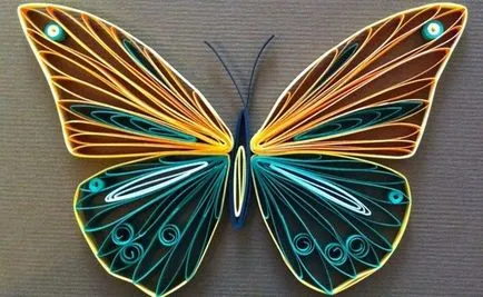 Quilling pillangó áramkör és a mester osztályt nachinayuyih (fotó)