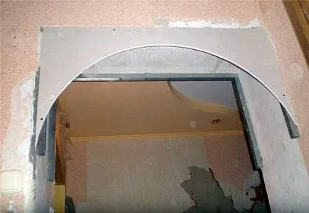 Arch készült gipszkarton kezükkel Beltéri, ajtók (gipszkarton) Arch készült gipszkarton kezüket Belső ajtó