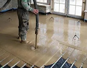 Beton esztrich melegvizes padló