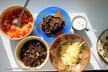 Burrito recept egy fotó