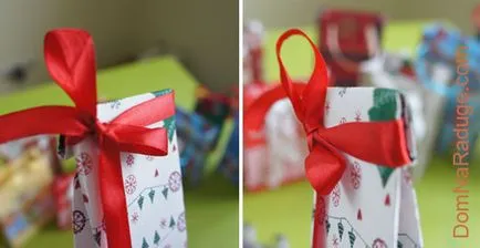 Papírzacskó a kezüket (az egyszerű módon, anélkül, jelölések és vonalak) - Ház a szivárvány - itt élnek (azok) Papírzacskó a kezüket (az egyszerű módon, anélkül, jelölések és vonalak) - Ház a szivárvány - itt lakik