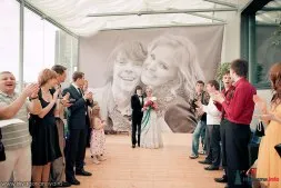 Esküvői banner a fotózásra (banner) Esküvői banner egy fotózásra
