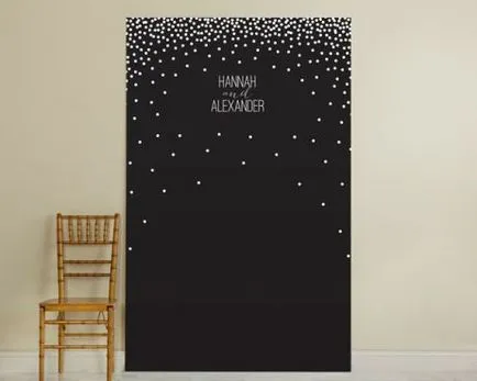 Esküvői banner a fotózásra (fotózásra) Esküvői banner egy fotózásra
