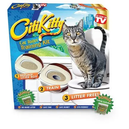 Citikitty - helyezze hozzászoktatni a macskát a WC 600 rubelt