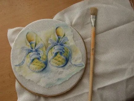 Decoupage vászon utánzás keresztszemes