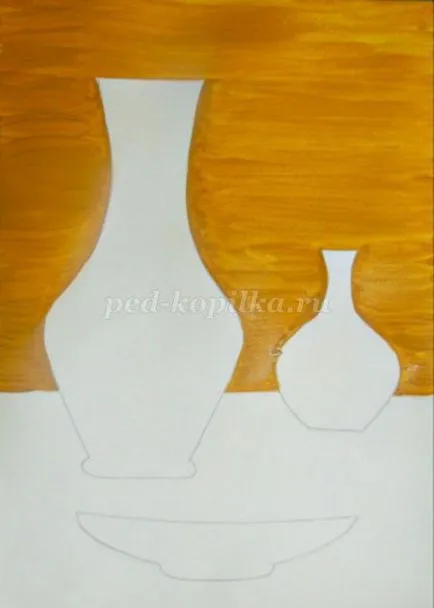 Dekoratív csendélet gouache lépésről lépésre fotókkal gyermekeknek 7 éves korig (gyermek) Dekoratív csendélet gouache lépésről lépésre fotókkal gyermekeknek 7 éves kortól