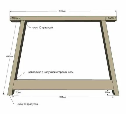 Fa asztal a konyhában kezével 3 variantas részletes fotó-utasítások (fából készült asztal kezét, hogyan lehet a konyhában fa a konyhában Folding videó balkonok) Fa asztal a konyhában kezével 3 variantas részletes fotó-utasítások