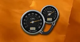 Gadget klasszikus fekete cpu