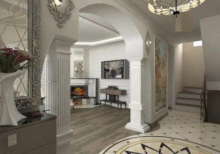 Az apartman képei ívek (ívek a lakásban) Fényképek Arches az apartmanban