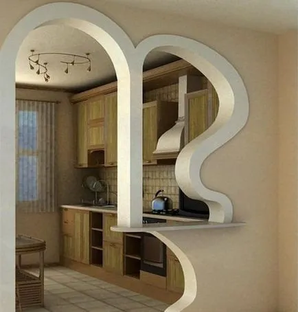 Fényképek Arches apartmanban (arch berendezés díszítő kő a lakásban fotó) Fényképek Arches az apartmanban