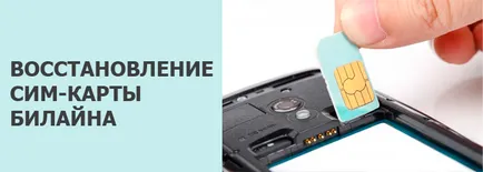 Hol és hogyan kell visszaállítani a SIM-kártya Beeline, az interneten keresztül, vagy telefonon, a Beeline