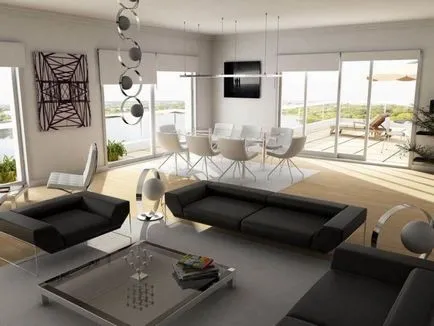 Nappali, két ablak - 60 gyönyörű fotók a tökéletes kombinációja a tervezési