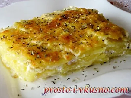 Csőben sült burgonya