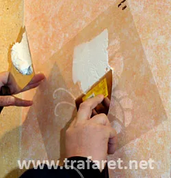 Stencil dekorációs vakolatok