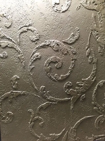 Stencil dekorációs vakolatok