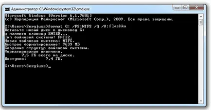 Hogyan formázza USB flash meghajtó