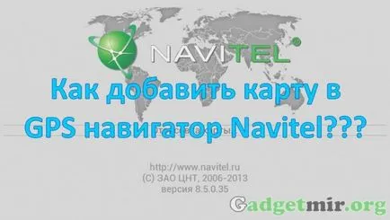 Térkép beágyazása GPS Navigator Navitel
