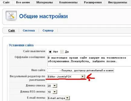 Hogyan adjunk egy kapcsolattartó csoport a weboldal vagy blog joomla