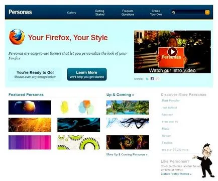 Hogyan változtassuk meg a dizájn a mozilla