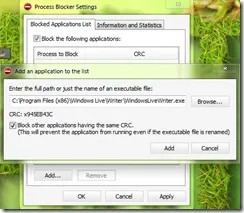 Hogyan lehet blokkolni bizonyos folyamatok és programok futnak a Windows - lopakodó beállítások