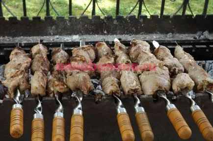 Hogyan pácolt húst egy shish kebab