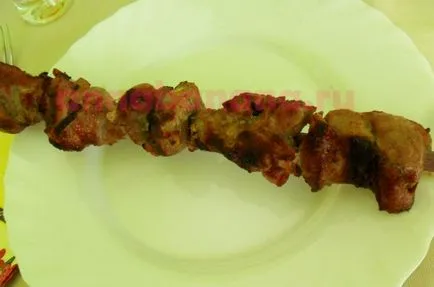 Hogyan pácolt húst egy shish kebab
