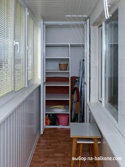Hogyan készítsünk egy szép szekrény az erkélyen (26 fotó)